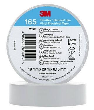 165 Temflex™ Vinyl Isolatietape 19x20000mm White