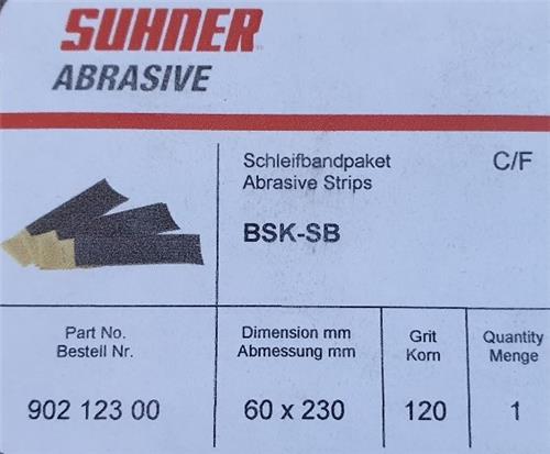 Suhner BSK-SB strips 60x230 P120  (12stuks)